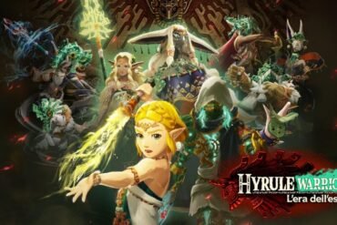 La Principessa Zelda con Re Raul e altri guerrieri leggendari in posa epica in Hyrule Warriors: L'era dell'esilio su Nintendo Switch 2.