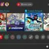 Icona di un gioco con un piccolo simbolo rosso/blu che indica se si tratta di una versione fisica o digitale nel Menu HOME di Nintendo Switch.