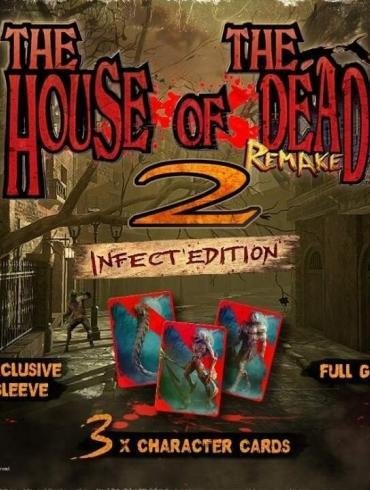 Copertina di The House of the Dead 2: Remake Infect'Edition per Nintendo Switch, con gli agenti che combattono zombi.