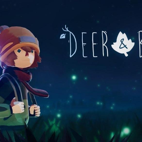 La key art ufficiale di Deer & Boy mostra il legame tra i due protagonisti in un'atmosfera onirica.