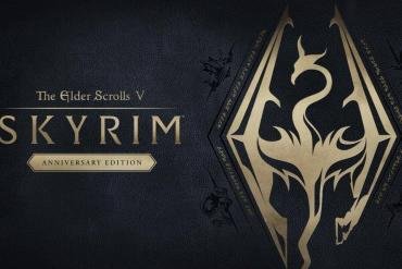 Il Sangue di Drago indossa la Tunica del Campione di Link e impugna la Spada Suprema in Skyrim su Nintendo Switch 2.