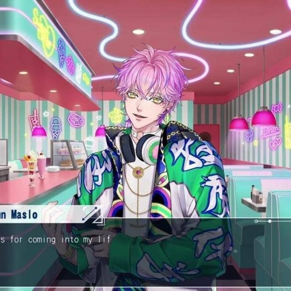Key visual di Neon Clash Echoes of the Lost che mostra i protagonisti maschili in un'ambientazione cyberpunk al neon.