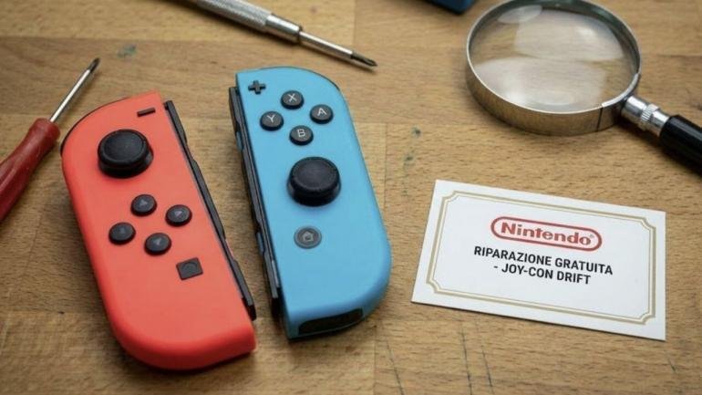 Joy-Con Nintendo Switch con problemi di drifting dello stick analogico.