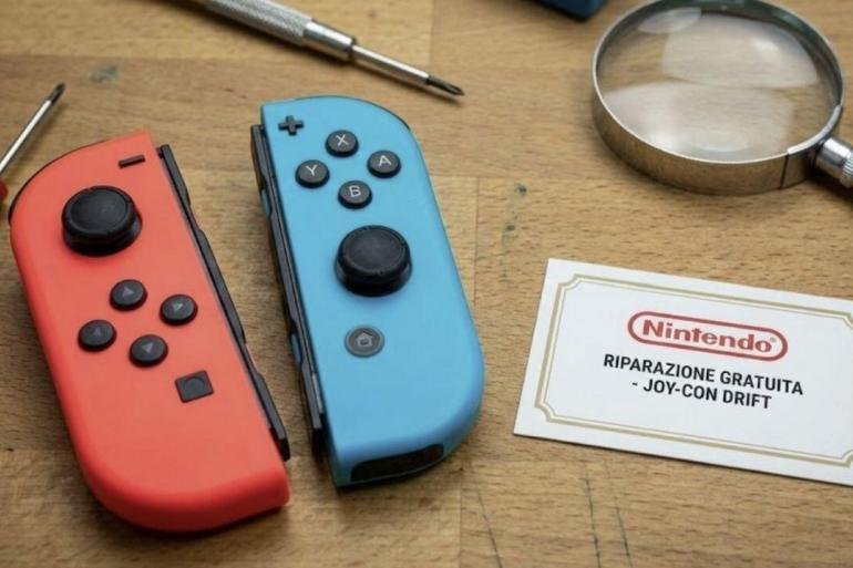 Joy-Con Nintendo Switch con problemi di drifting dello stick analogico.