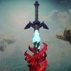 la replica della Decayed Master Sword da Zelda: Tears of the Kingdom