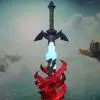 la replica della Decayed Master Sword da Zelda: Tears of the Kingdom