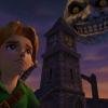 Link osserva la luna minacciosa in The Legend of Zelda Majora's Mask.