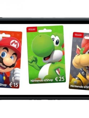 Nintendo Switch 2 sullo schermo le gift card Nintendo da 15€ 25€ 50€