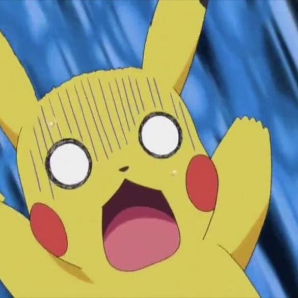 Pokemon Pikachu Spaventato