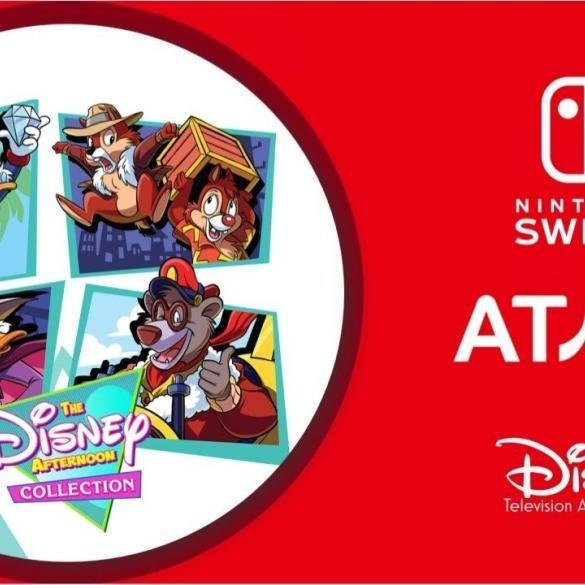 Copertina di The Disney Afternoon Collection con i personaggi di DuckTales e Chip 'n Dale, ora in arrivo su Nintendo Switch 2 sotto etichetta Atari.