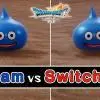 Grafico di confronto dei tempi di caricamento di Dragon Quest VII tra Nintendo Switch 2 e PC con RTX 5080.