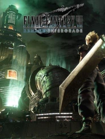 Cloud Strife osserva il reattore Mako di Midgar con la Buster Sword in spalla in FINAL FANTASY VII REMAKE INTERGRADE.