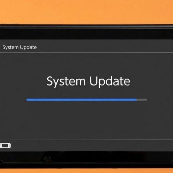 Schermata di aggiornamento di sistema di Nintendo OS Nintendo Switch e Switch OLED.