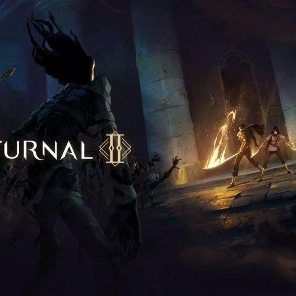 Ardeshir esplora una città oscura usando il fuoco in Nocturnal 2, in arrivo su Nintendo Switch.