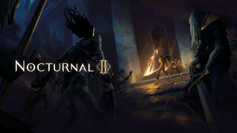 Ardeshir esplora una città oscura usando il fuoco in Nocturnal 2, in arrivo su Nintendo Switch.
