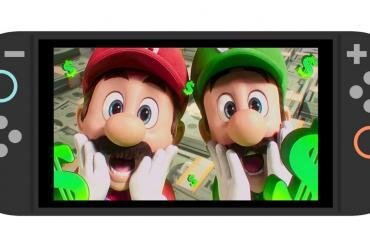 Un concept render che immagina una versione più piccola e compatta della nuova Nintendo Switch 2, affiancata al codice OSM scoperto nel database.