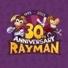 Il logo Rayman originale in una grafica promozionale del 30th anniversario