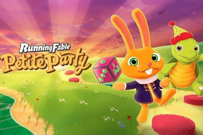 I personaggi eccentrici di Running Fable Petite Party si sfidano su un tabellone colorato in questo party game per Nintendo Switch