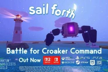 Una flotta di navi personalizzate naviga nelle acque cristalline di Sail Forth, ora in 4K su Nintendo Switch 2.