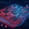 Un'immagine concettuale della nuova Nintendo Switch 2 accanto a componenti hardware come moduli RAM, riflettendo sulla sfida del prezzo di lancio.