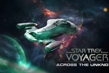 La plancia della USS Voyager e la mappa tattica del Quadrante Delta nel videogioco Star Trek Voyager: Across the Unknown su Nintendo Switch 2.