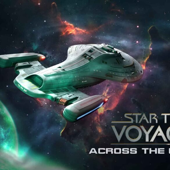 La plancia della USS Voyager e la mappa tattica del Quadrante Delta nel videogioco Star Trek Voyager: Across the Unknown su Nintendo Switch 2.