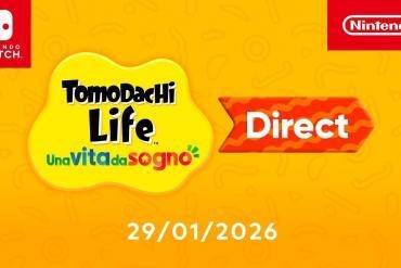 Il logo colorato di Tomodachi Life accanto alla data del Nintendo Direct del 29 gennaio.