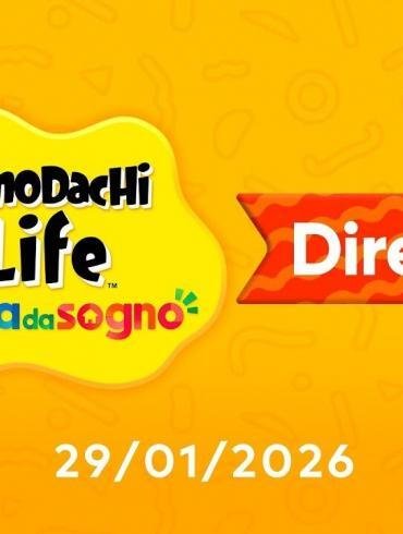 Il logo colorato di Tomodachi Life accanto alla data del Nintendo Direct del 29 gennaio.