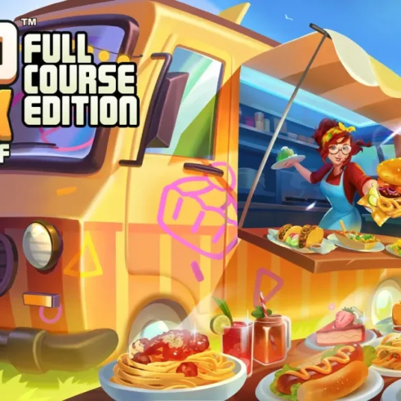 Emily cucina nel suo truck in Food Truck Chef: Full Course Edition per Nintendo Switch.