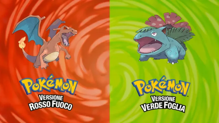 Le icone di Pokémon Versione Rosso Fuoco e Pokémon Versione Verde Foglia visualizzate sull'eShop di Nintendo Switch.