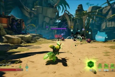 Una creatura Voidling in combattimento durante una missione di bonifica planetaria in un'ambientazione sci-fi.