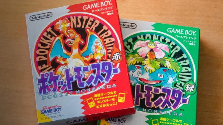 Cartucce Gameboy Pokemon Verde e Rosso la storia iniziale