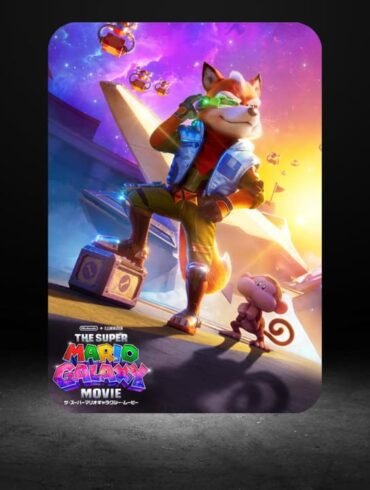 Poster ufficiale The Super Mario Galaxy Movie con Fox McCloud di Star Fox confermato da Nintendo Japan