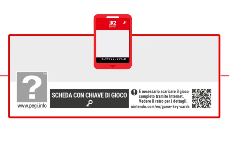 Game Key Card - Scheda con chiave di gioco Nintendo Switch 2 quanto tempo posso scaricarlo?