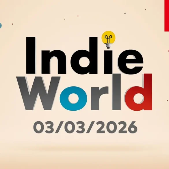 Logo Indie World con icone di Nintendo