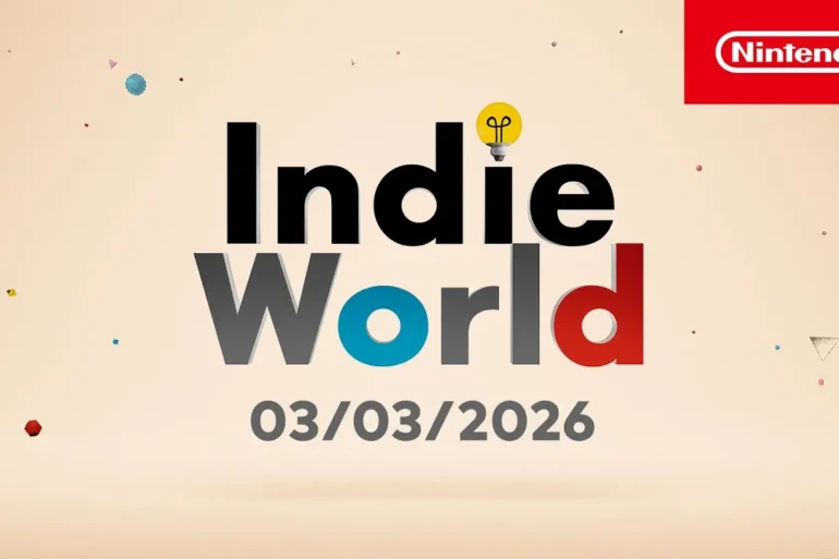 Logo Indie World con icone di Nintendo