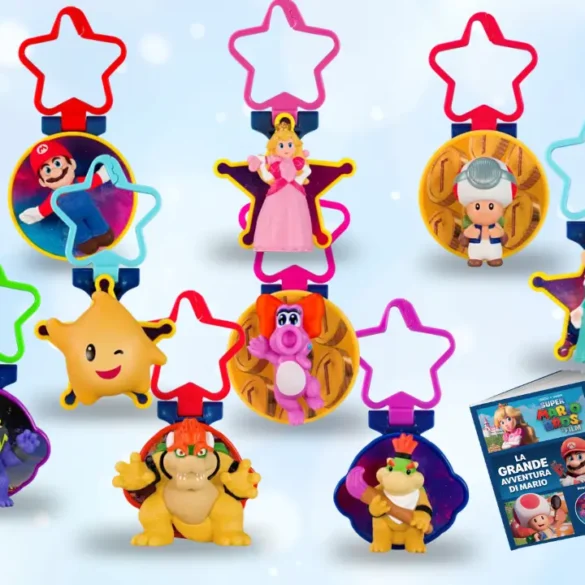 Happy Meal McDonald's tema Super Mario Galaxy Il Film con sorprese a tema Nintendo