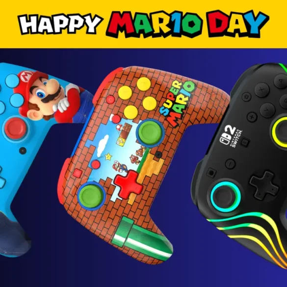 Controller Rematch Mario Luigi wireless RGB per Nintendo Switch 2 con illuminazione dinamica