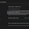 Schermata aggiornamento Nintendo Switch 22.0.0 NintendoOS con nuove funzionalità