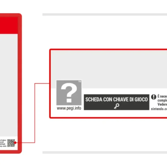 scheda chiave gioco Nintendo Switch 2