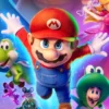 Poster Super Mario Galaxy Il Film parziale con mario in primo piano