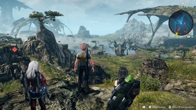 Xenoblade Chronicles X Definitive Edition Nintendo Switch 2 paesaggio aperto pianeta Mira