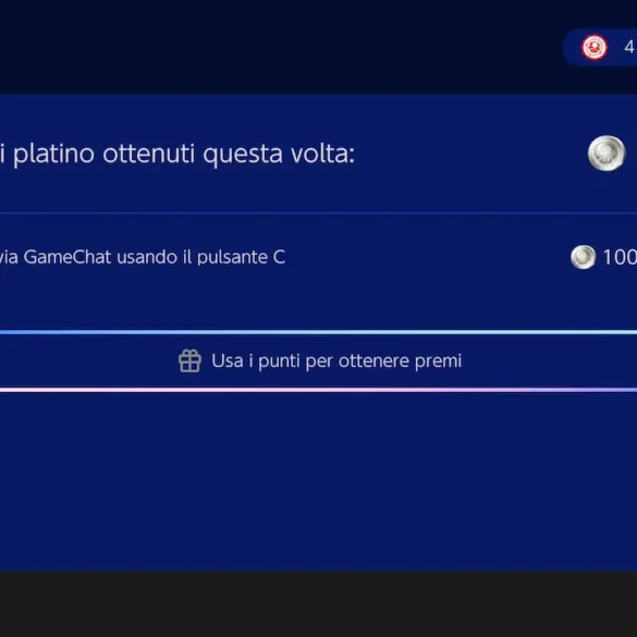 GameChat Nintendo Switch 2 100 Punti Platino My Nintendo missione aprile 2026 elementi icona