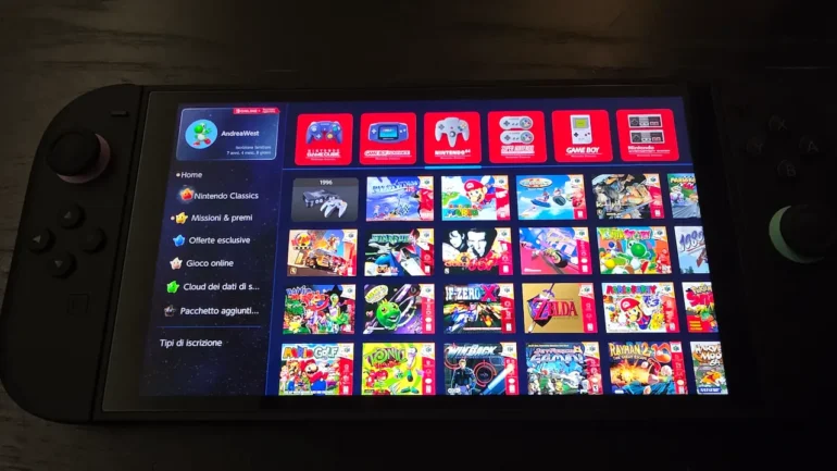 Easter egg segreto app Nintendo Switch Online tema Super Mario Galaxy Sfavillotti ZR aprile 2026