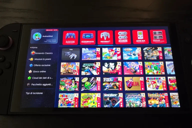 Easter egg segreto app Nintendo Switch Online tema Super Mario Galaxy Sfavillotti ZR aprile 2026