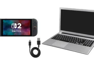 Collegamento USB-C tra Nintendo Switch 2 e PC per trasferimento screenshot e video.
