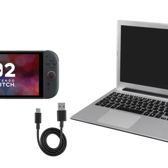 Collegamento USB-C tra Nintendo Switch 2 e PC per trasferimento screenshot e video.