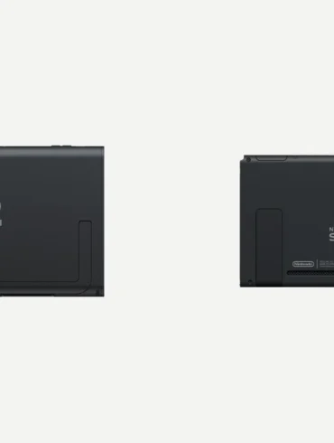 Confronto tra Nintendo Switch 2 e Nintendo Switch originale con loghi e differenze visive principali