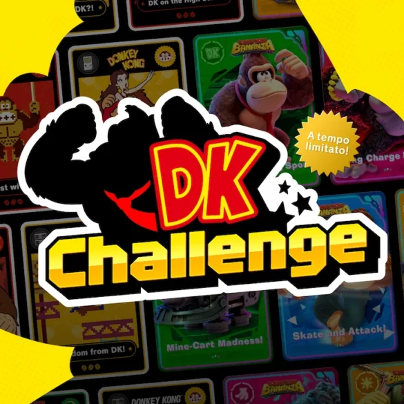 Donkey Kong e le Carte Sfida digitali dell'evento DK Challenge su Nintendo Switch 2, attivo fino al 1° settembre 2026