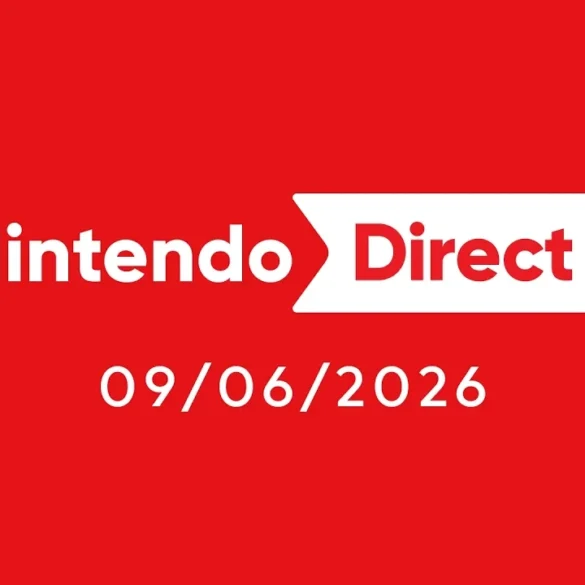 Logo Nintendo Direct con data 9 giugno 2026 e orario 16:00 italiane